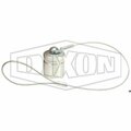 Dixon Snap-Tite by  H Series Interchange Dust Cap, 1-1/2 in Nominal, Aluminum, Domestic V12DC-A